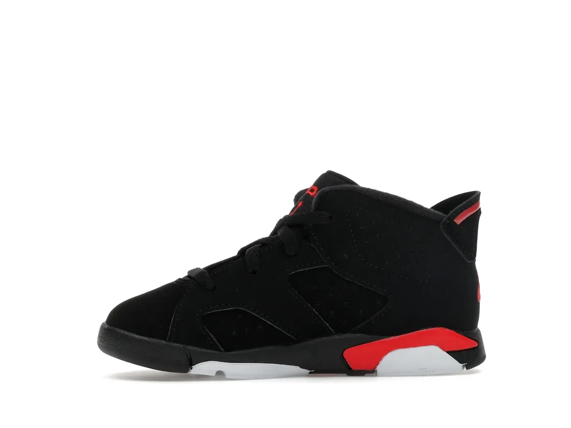 Детские кроссовки с принтом Jordan 6 Retro Jordan, Black/Infrared — фото 3
