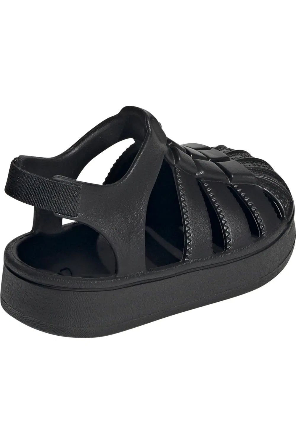 Сандалии детские слингбэк с носком-ракушкой Superstar adidas, черный/ черный/ черный — фото 2