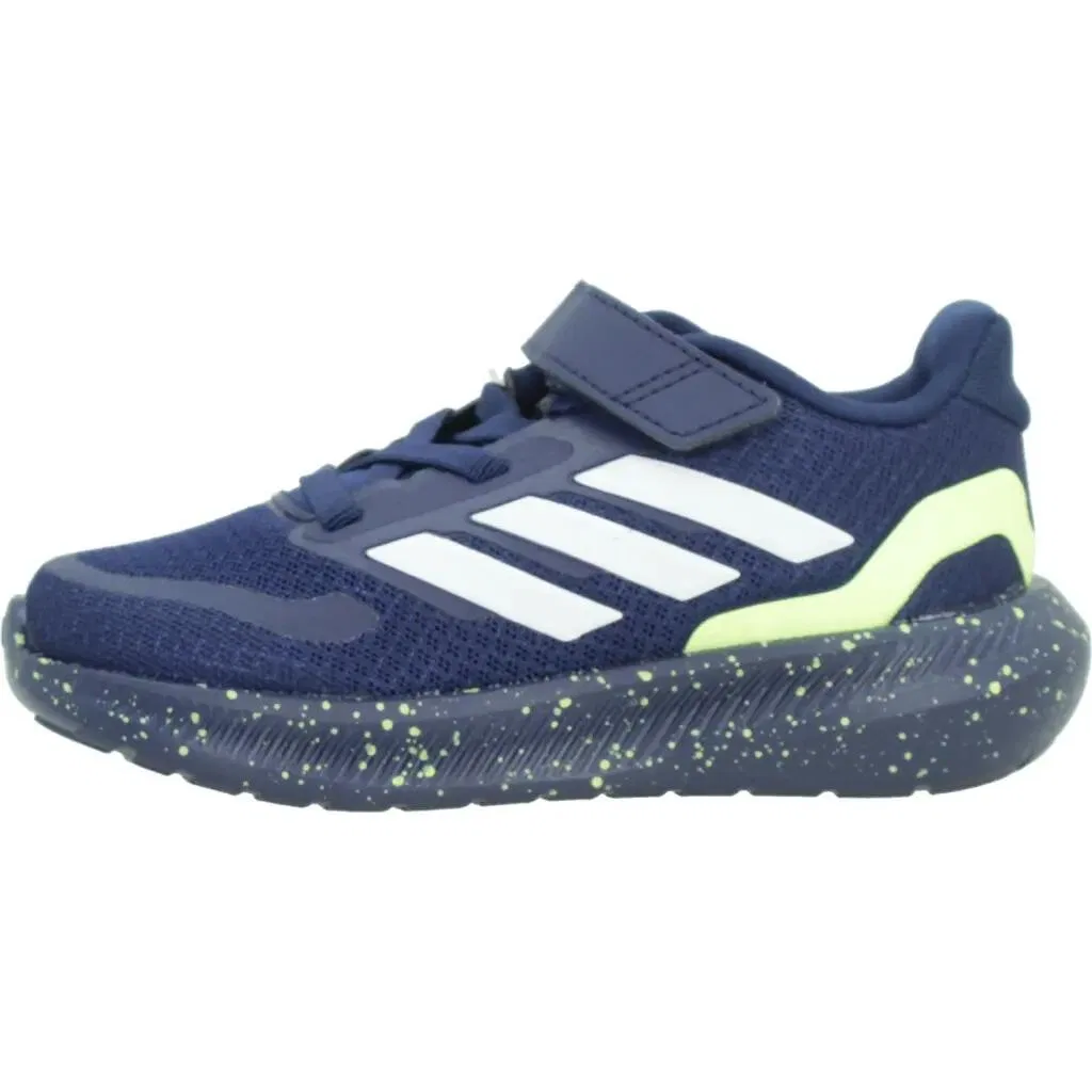 Детские кроссовки с технологией Cloudfoam Runfalcon 5 Adidas, Dark Blue White Yellow — фото 2