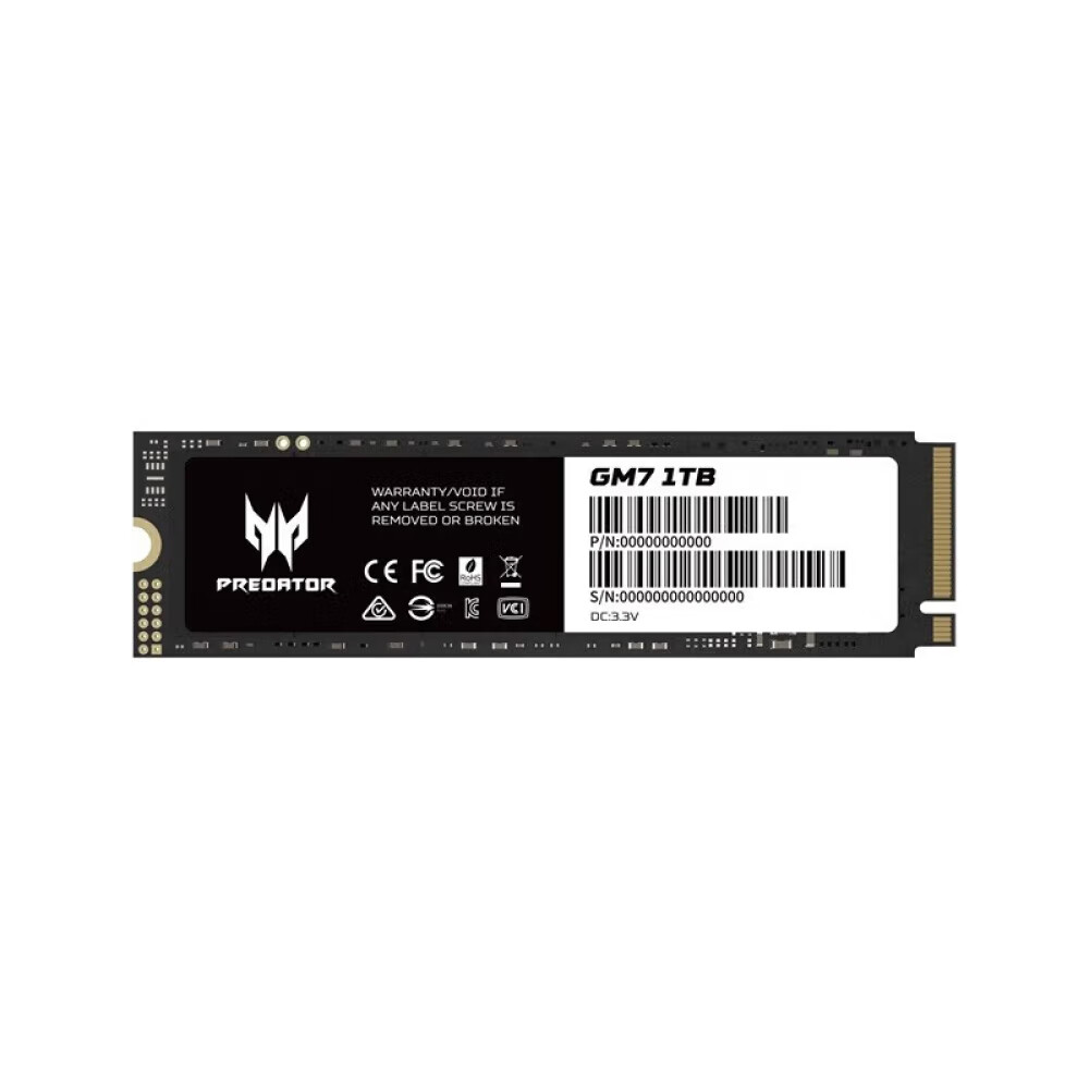 

Внутренний твердотельный накопитель Acer Predator GM7, 1 ТБ, M.2 2280