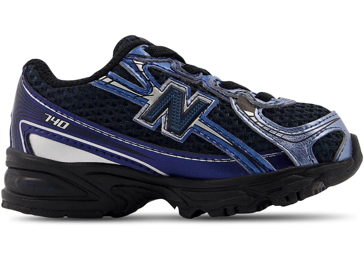 Детские кроссовки Lifestyle New Balance 740 Bungee Lace, Shoreline Blue/Black
