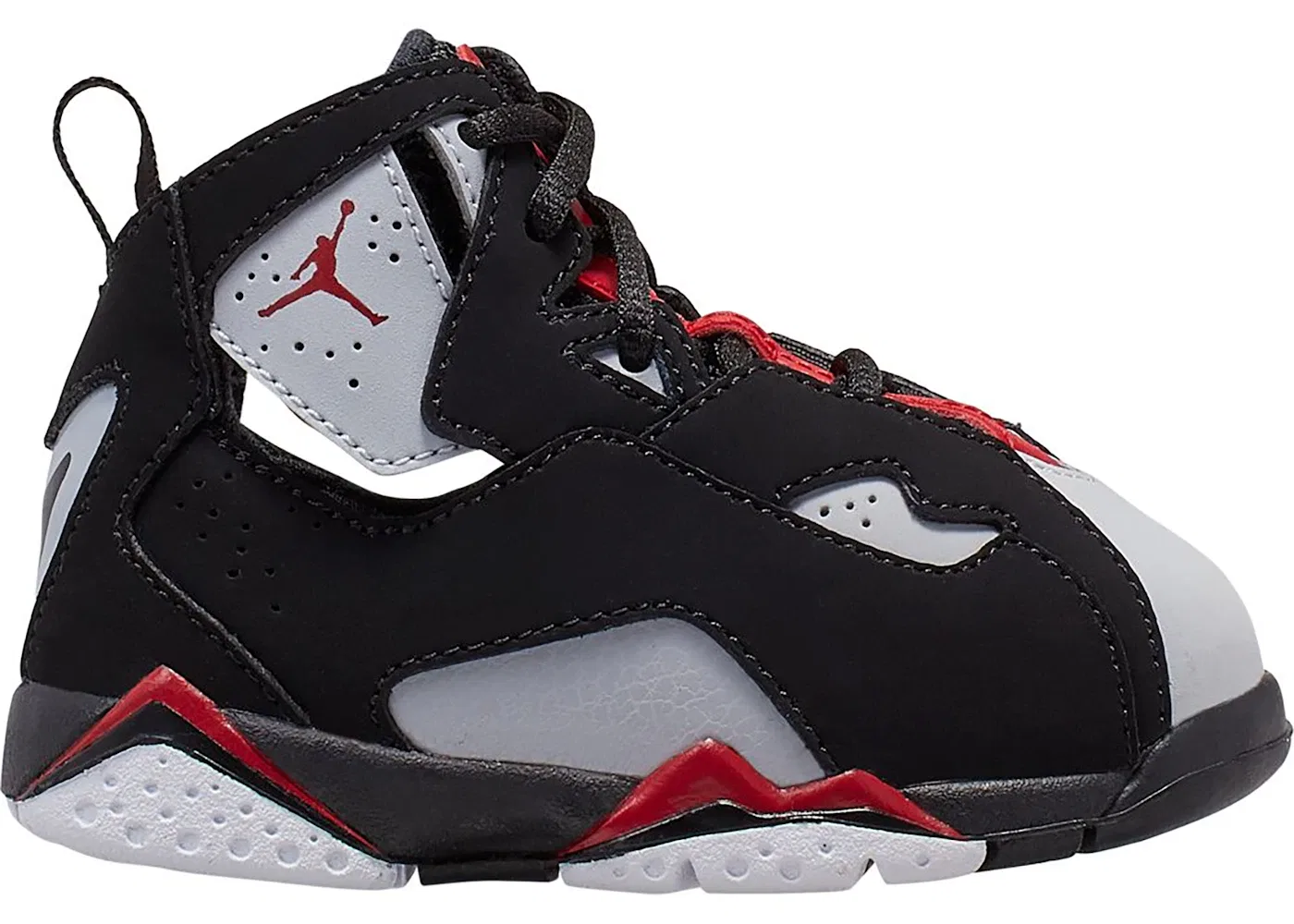 Детские кроссовки без шнуровки Jordan True Flight Jordan, Black/Varsity Red-Wolf Grey