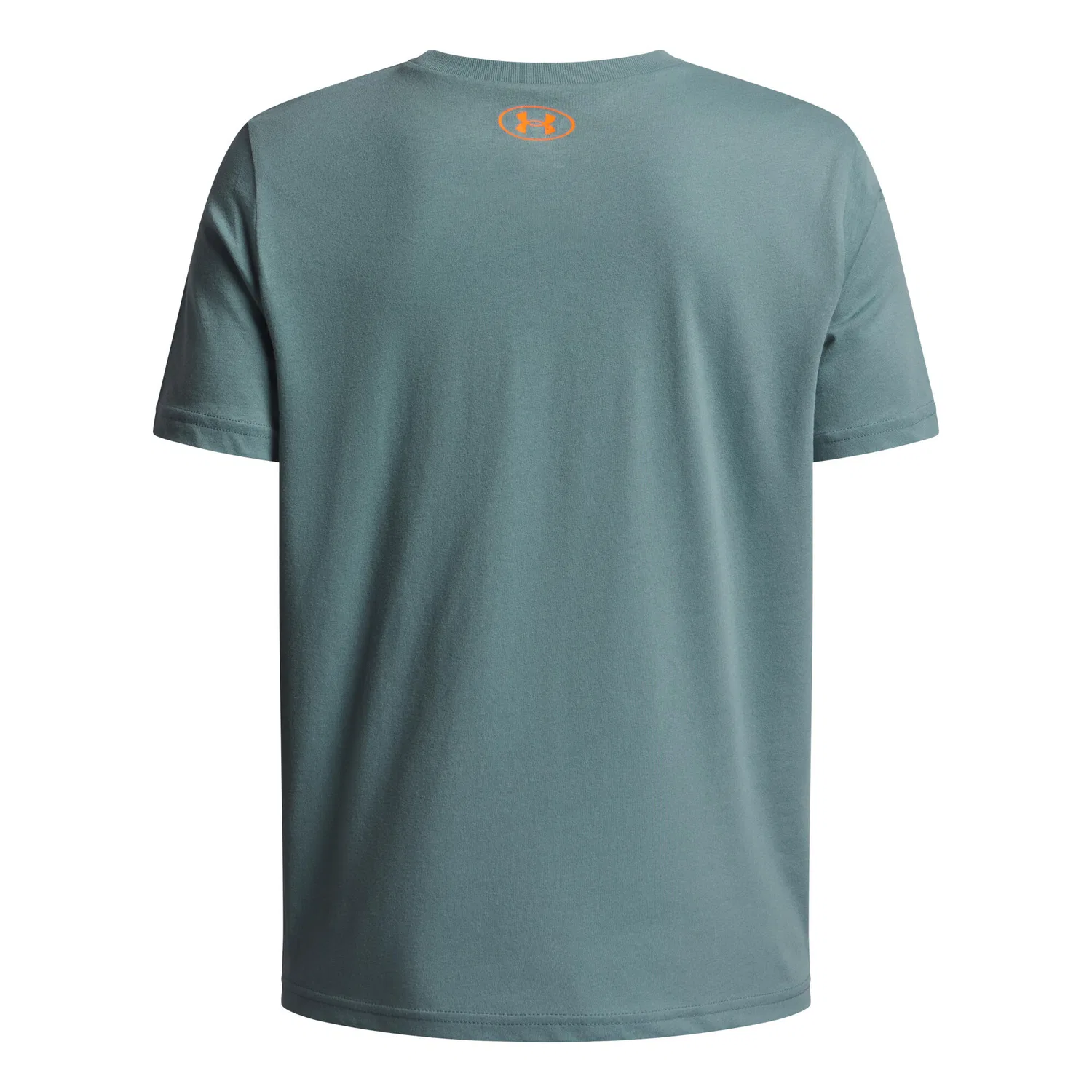 Детская футболка с принтом UA Overlay WM SS Under Armour, Grun Rot Orange — фото 3