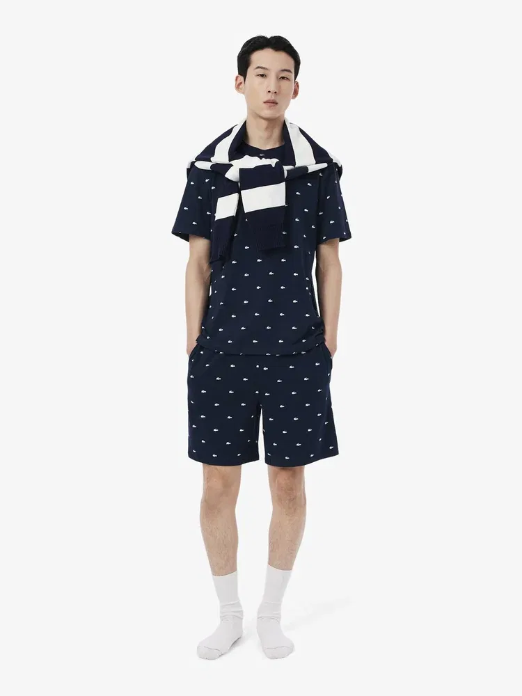 Футболка с принтом LACOSTE, Navy — фото 4