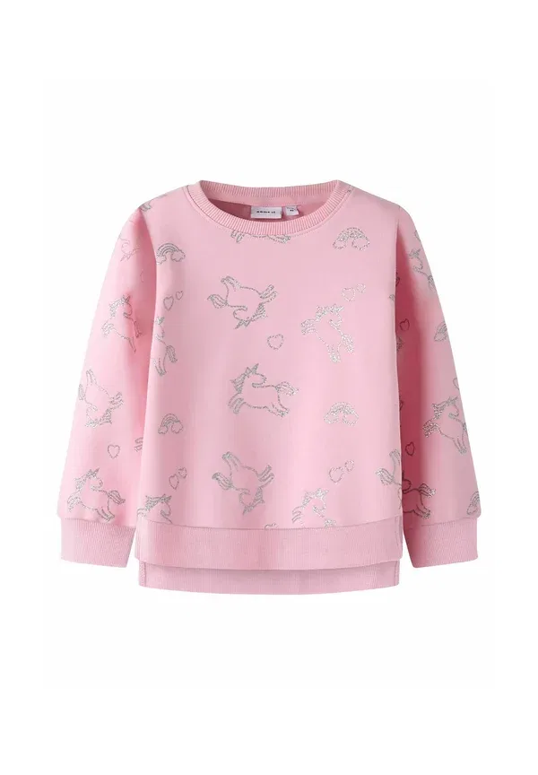 Свитшот с принтом Unicorn Name It, orchid pink, розовый