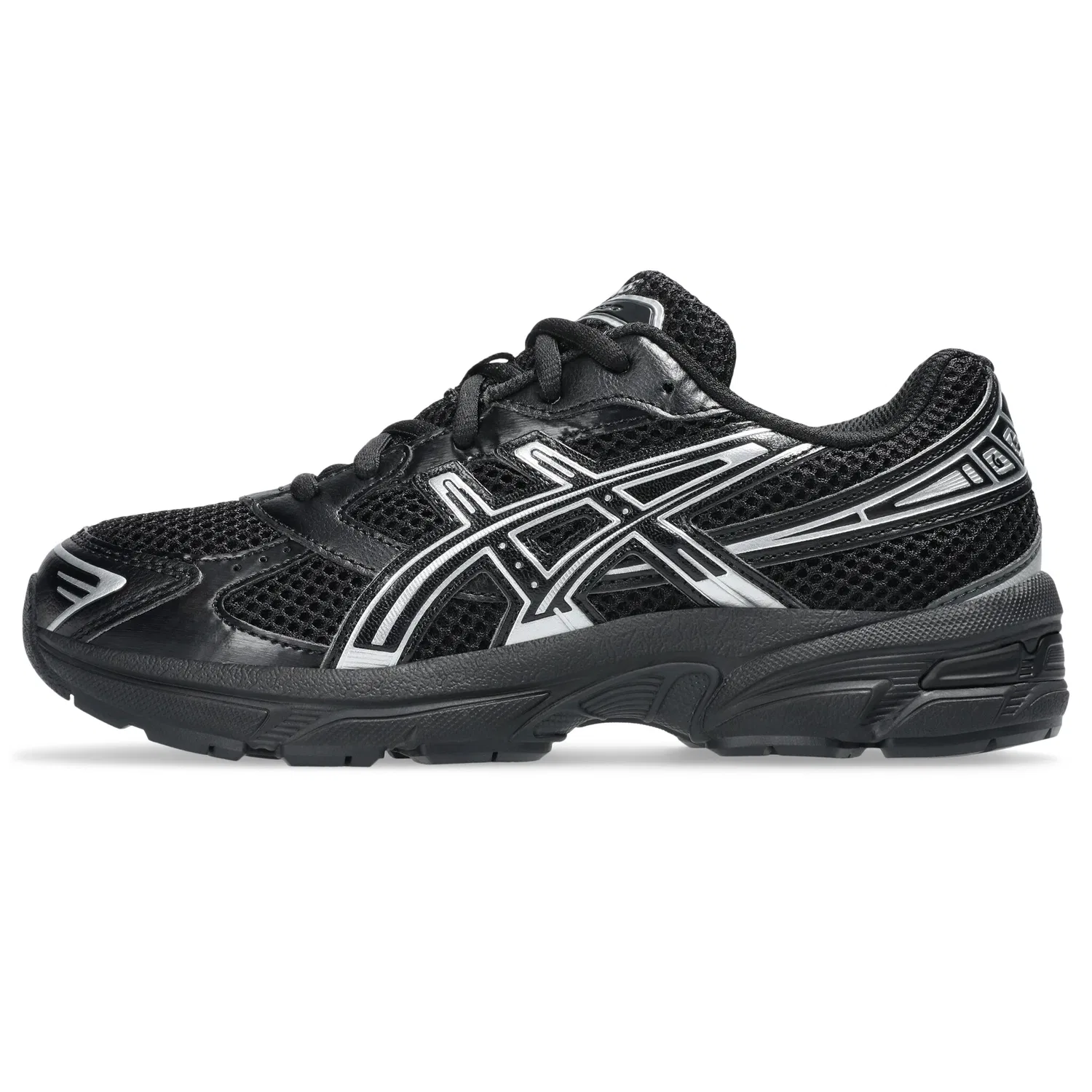 Детские кроссовки GEL-1130 ASICS SportStyle, Black/Pure Silver — фото 2