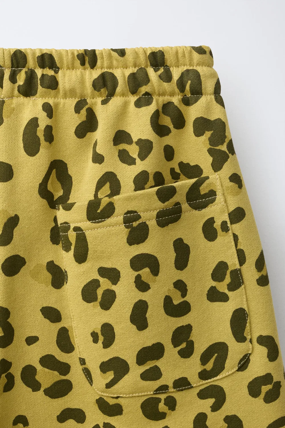 Плюшевые бермудские шорты с животным принтом ZARA, Yellow — фото 4
