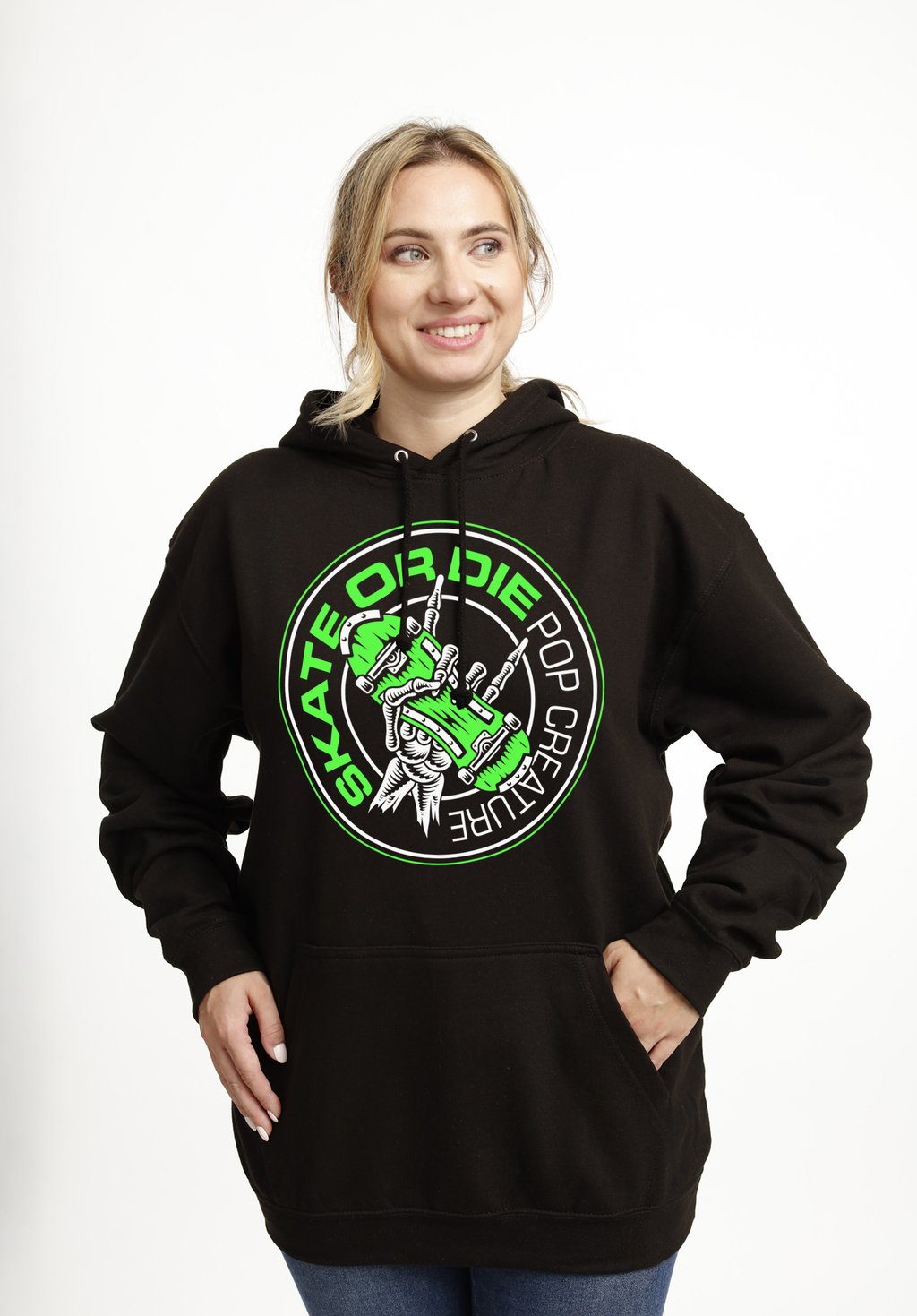 

Толстовка POP CREATURE SKATE OR DIE Henry Tiger, черный