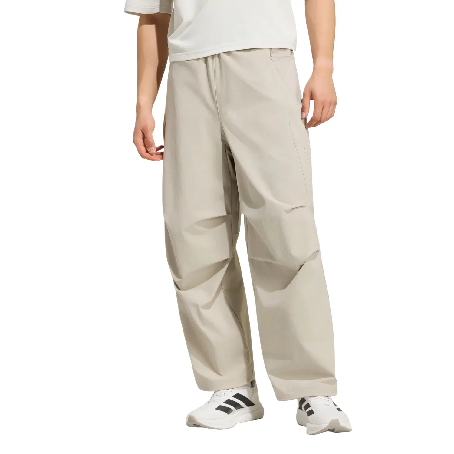 Мужские штаны для бега с принтом Adidas DAY//Ø Woven Pants Asia Sizing, коричневый — фото 2