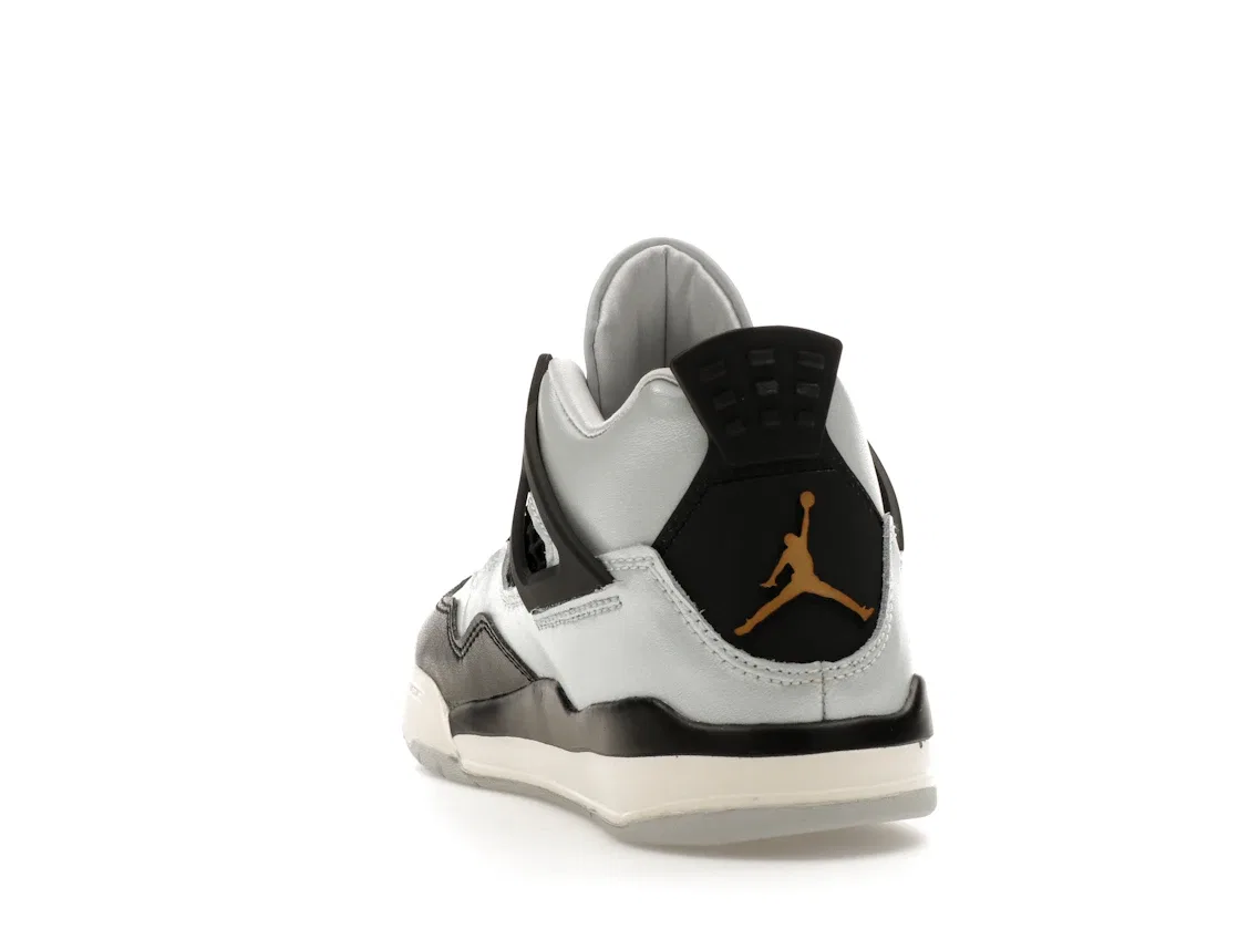 Детские кроссовки Lifestyle Jordan 4 Retro, Pure Platinum/Metallic Gold/Black/Sail — фото 4