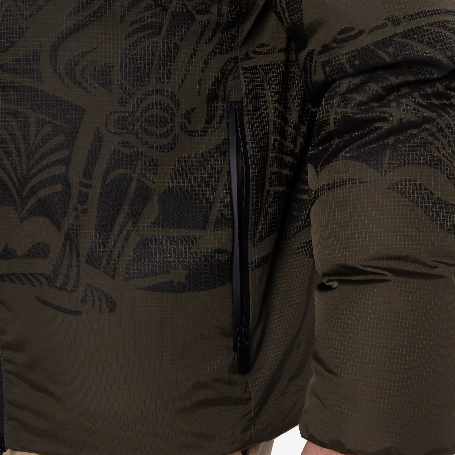 Пуховик с принтом EKD Burberry, Loch Ip Pattern — фото 3