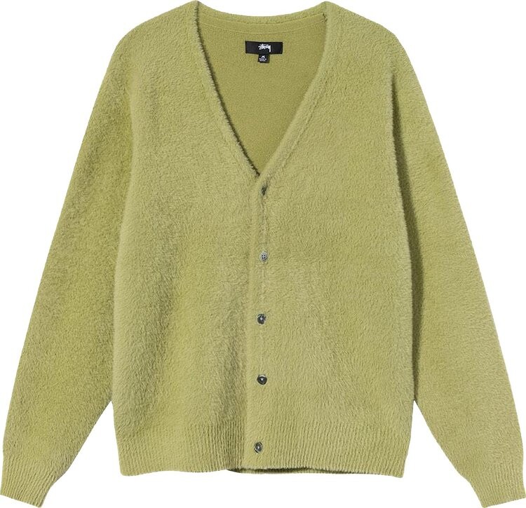Кардиган Stussy Shaggy Cardigan 'Lime', зеленый — фото 2