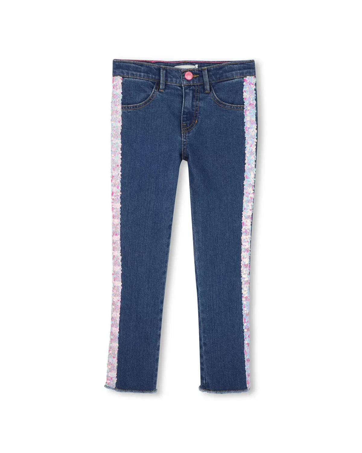 Детские джинсы для девочек с блестками Billieblush, Azul