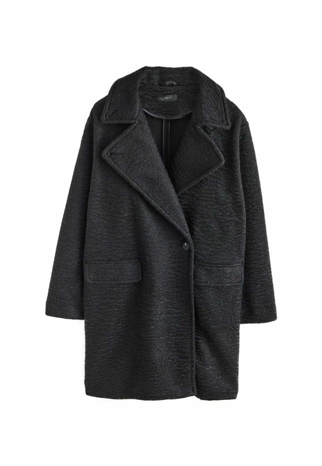 Длинное пальто Ревере - короткое пальто Next, Black