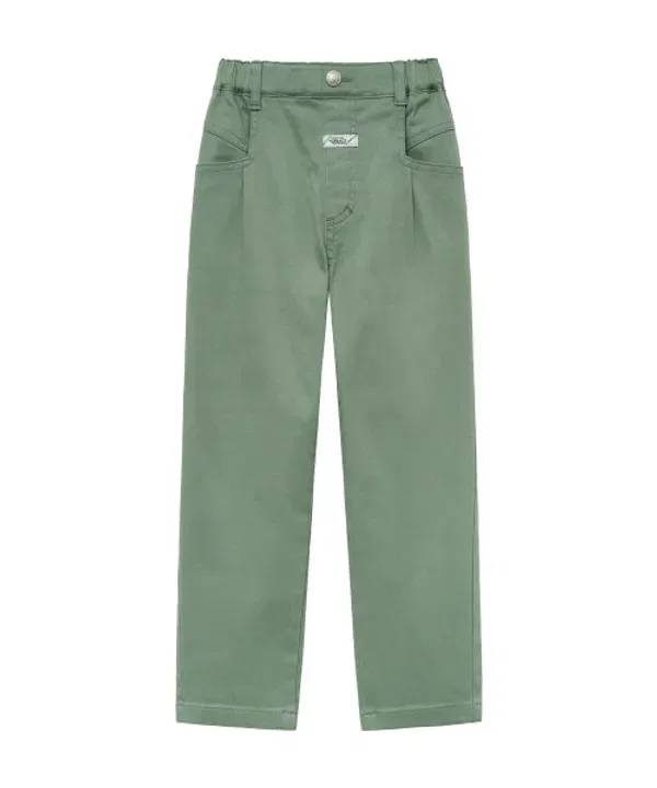 Хлопковые широкие штаны для детей, Enfant, Marithé Kids, хаки