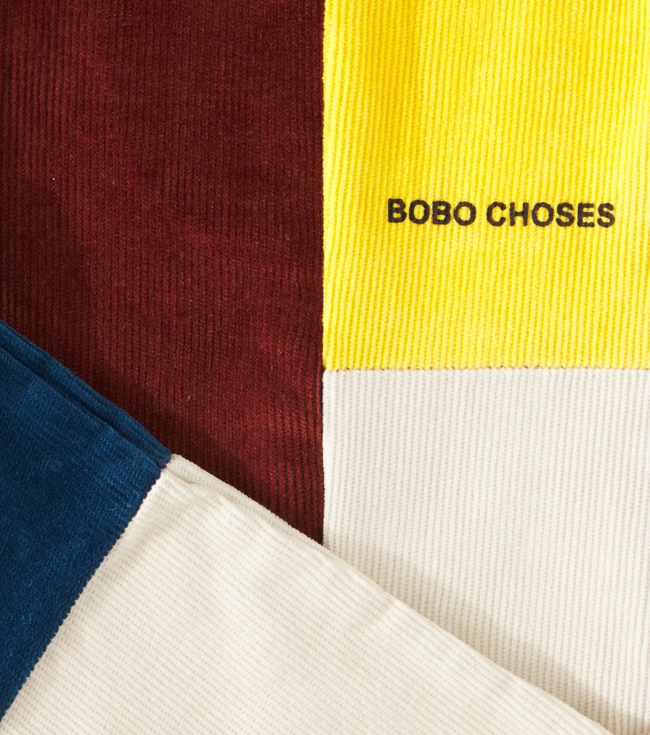 Брюки из вельвета в стиле колор-блок Bobo Choses, мультиколор — фото 3