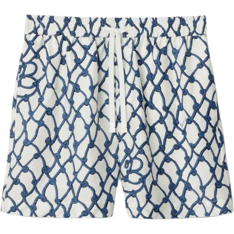 Женские шорты из хлопка Burberry, Blue White
