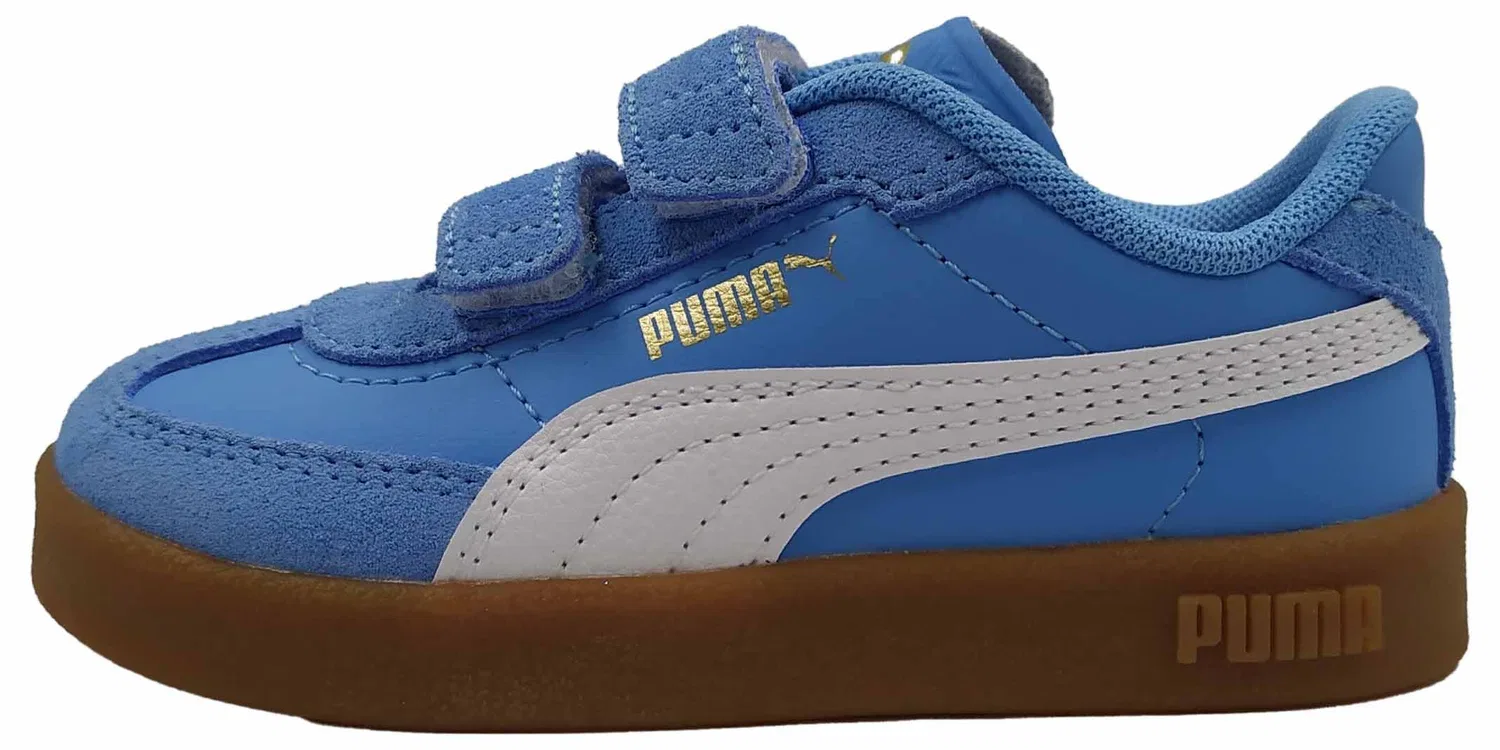 Детские кроссовки для мальчиков с замшевым верхом PUMA Club II Era V Inf PUMA, Vibrant Blue Apple Spritz