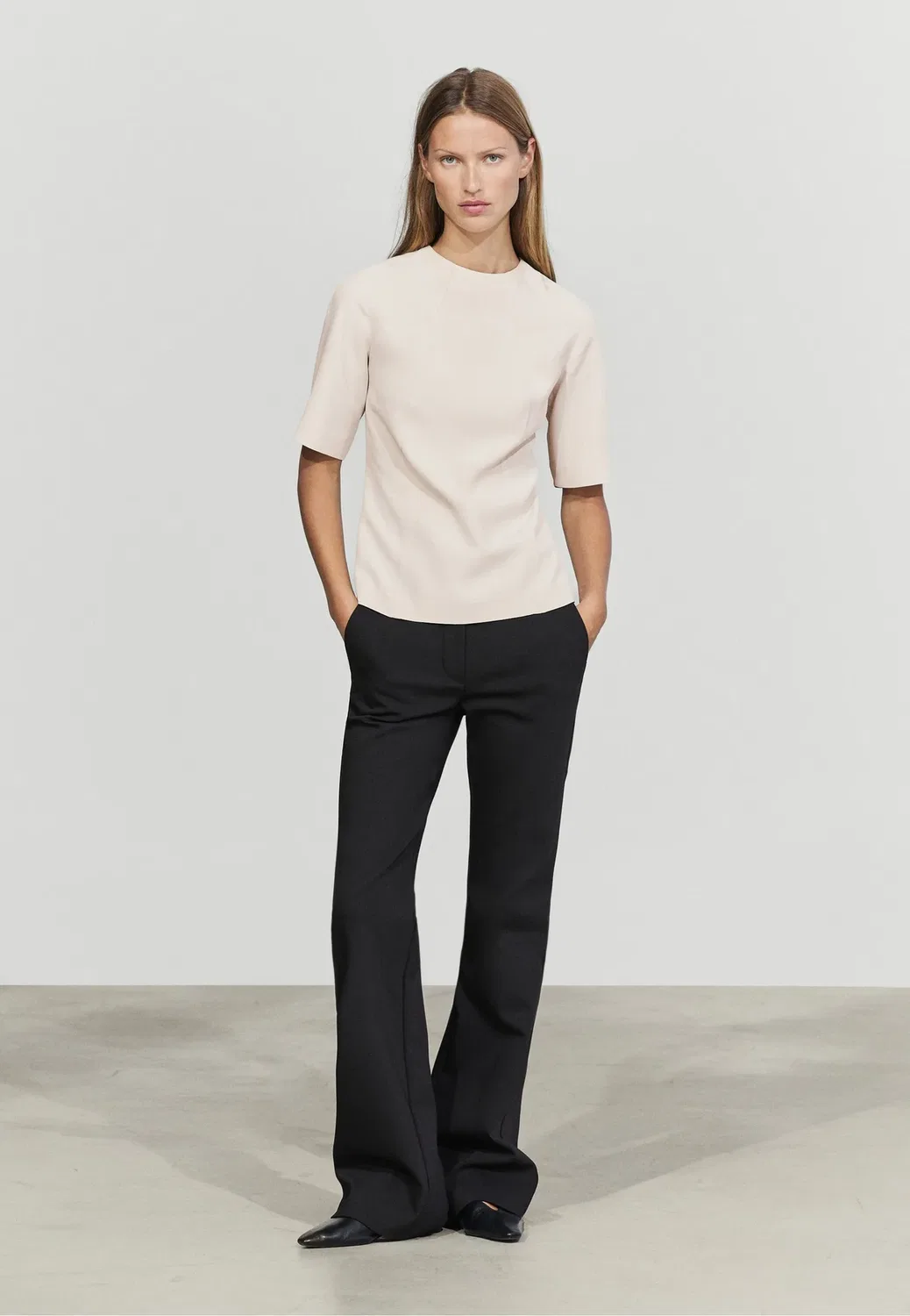 Блуза Massimo Dutti, Sand — фото 2