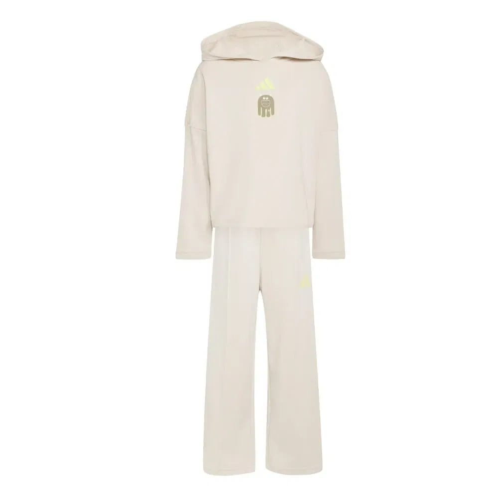 Детский комплект для девочек с принтом Tiro_Nster Jogger Adidas, White — фото 3