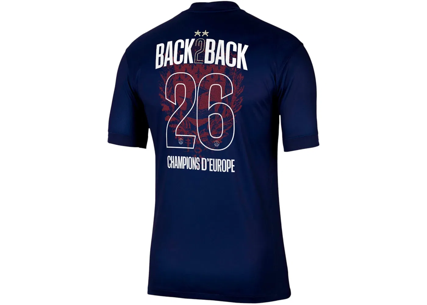 Мужская футбольная джерси с принтом Champions of Europe 2026 Nike, Navy