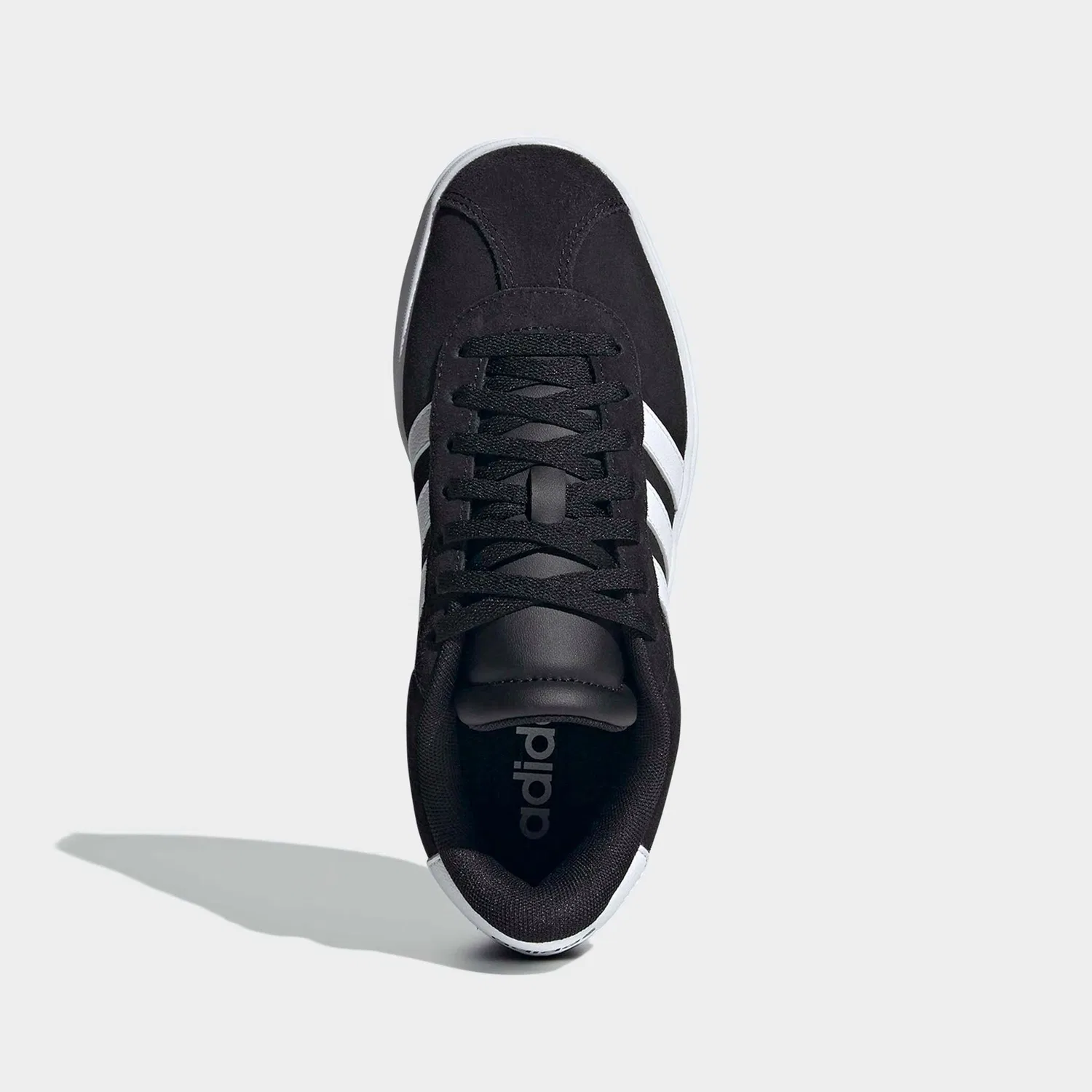 Детские кроссовки на платформе VL Court Bold Adidas Sportswear, Core Black/Ftwr White/Ftwr White — фото 4