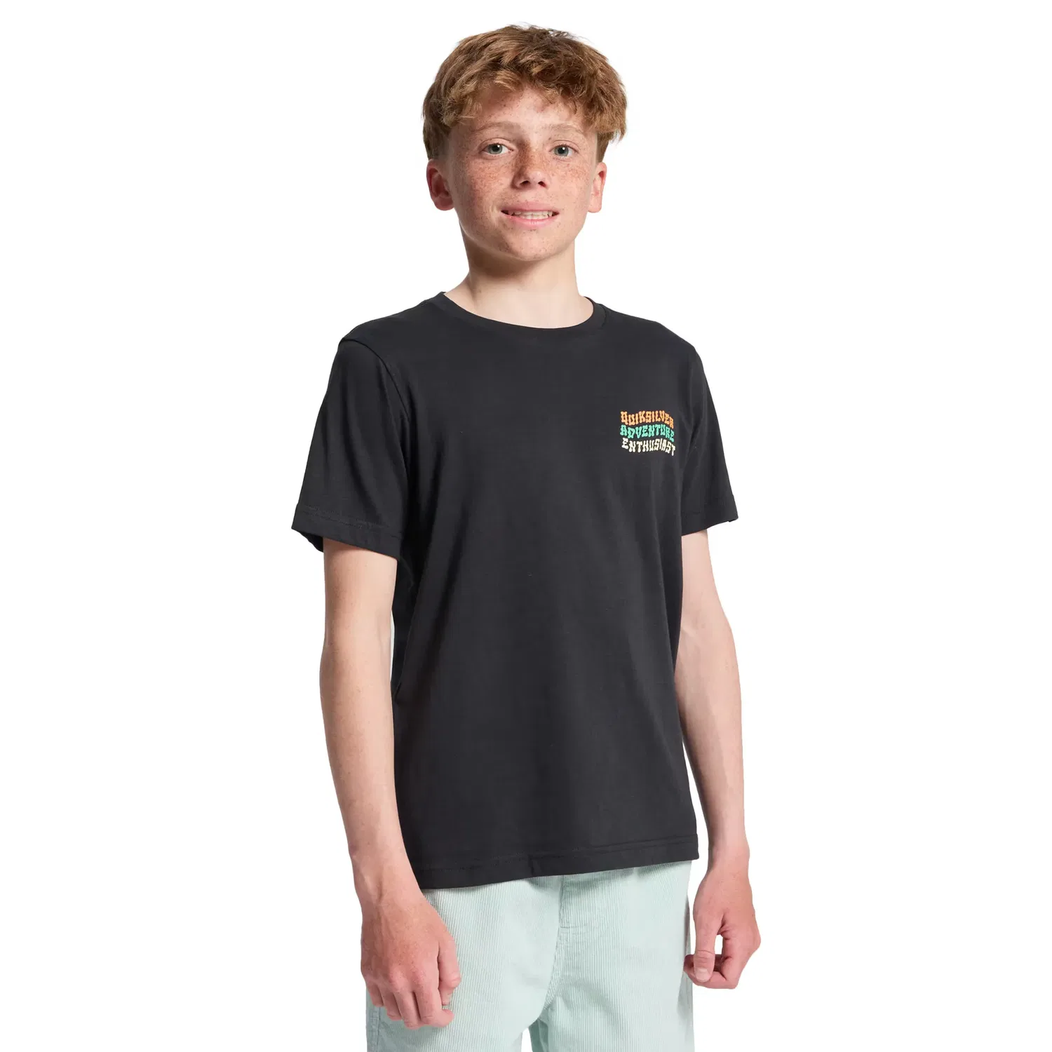 Детская футболка для мальчиков с принтом Cosmic Character Quiksilver, Negro — фото 3
