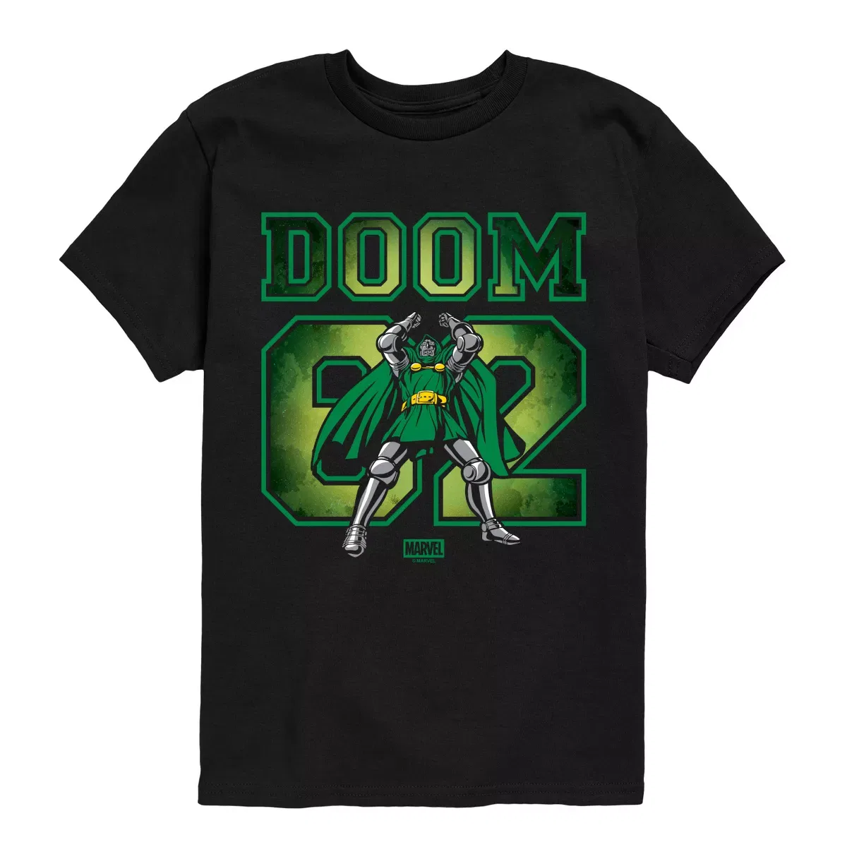 Детская футболка с принтом Fantastic Four Dr. Doom Jersey, Fantastic Four, Black
