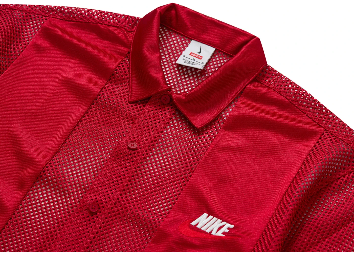 Мужская футболка с сеткой Supreme Shirt, Красный — фото 3