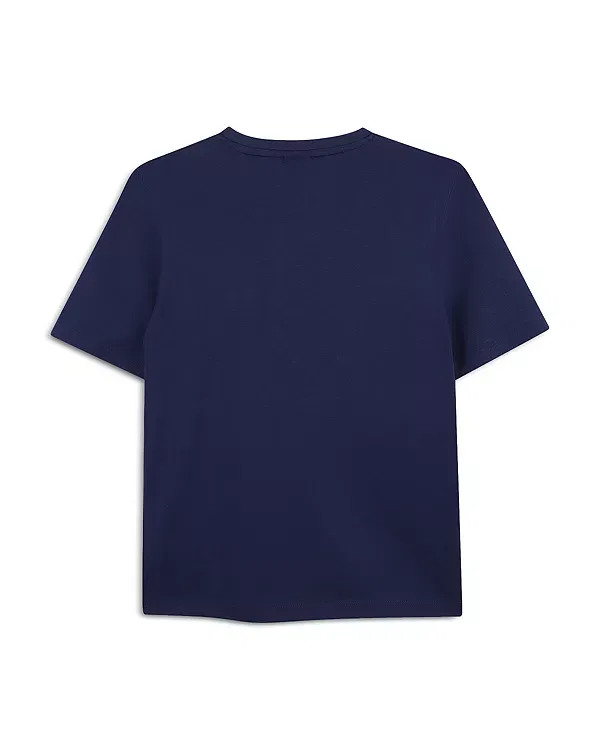 Детская футболка для мальчиков с коротким рукавом Team BOSS Boss Kidswear, Medieval Blue — фото 2