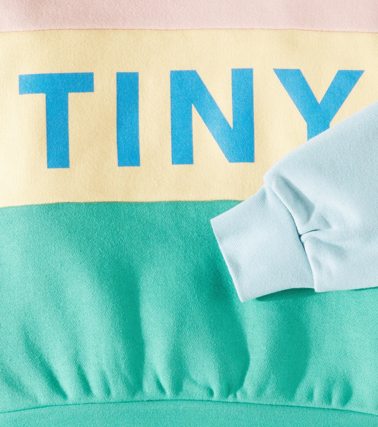 Толстовка колор блок хлопковая Tinycottons, мультиколор — фото 3