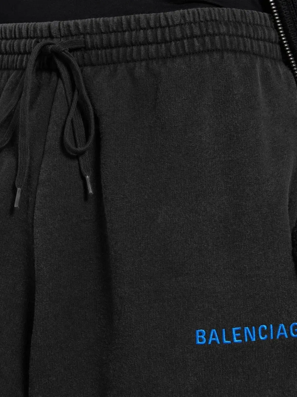 Спортивные брюки оверсайз с вышитым логотипом BALENCIAGA, черный — фото 3