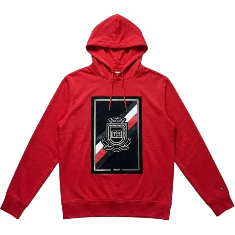 Мужская толстовка с капюшоном Red Tommy Hilfiger, Red