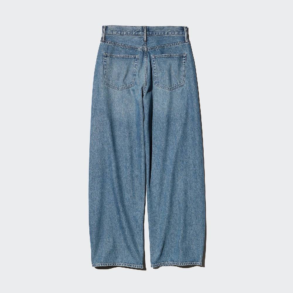 Джинсы Uniqlo Baggy Curve Unisex, 67 синий — фото 4