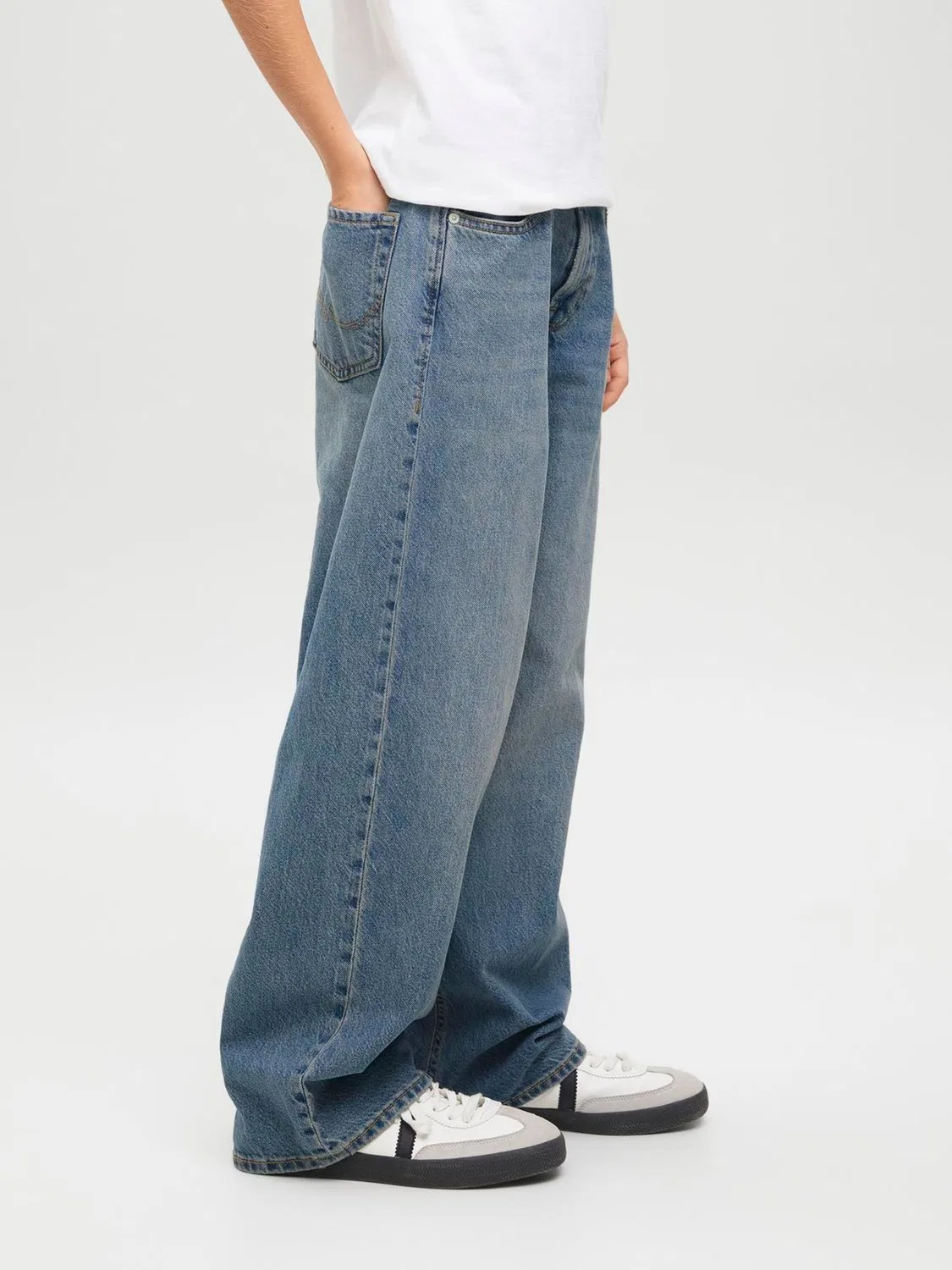 Джинсы свободного кроя Ron JACK & JONES JUNIOR, синие — фото 2