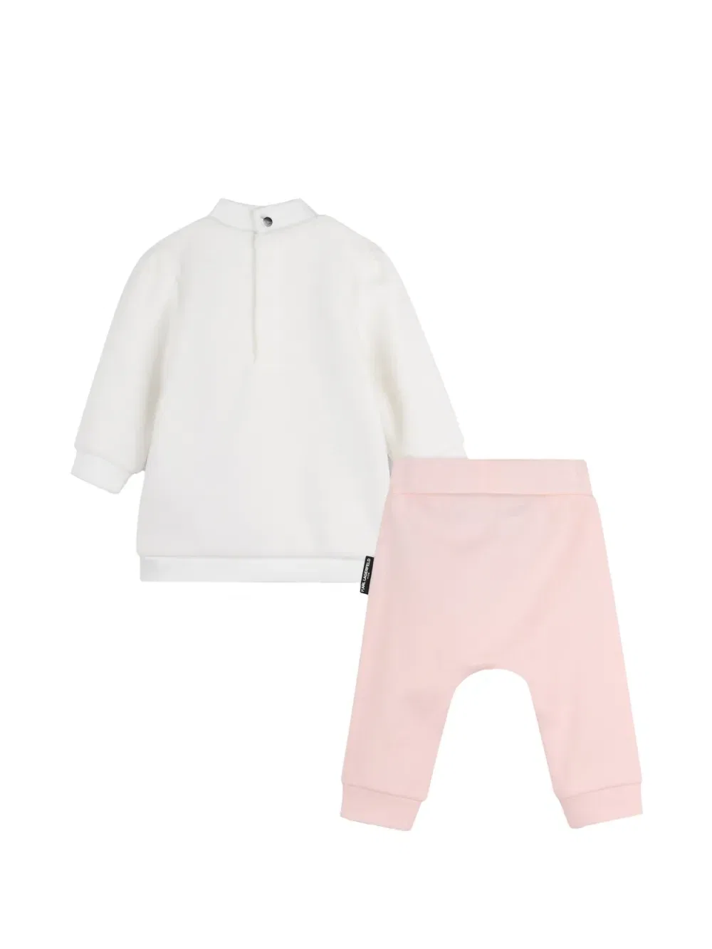 Комплект Choupette из топа и брюк с вышивкой Karl Lagerfeld Kids, белый — фото 2