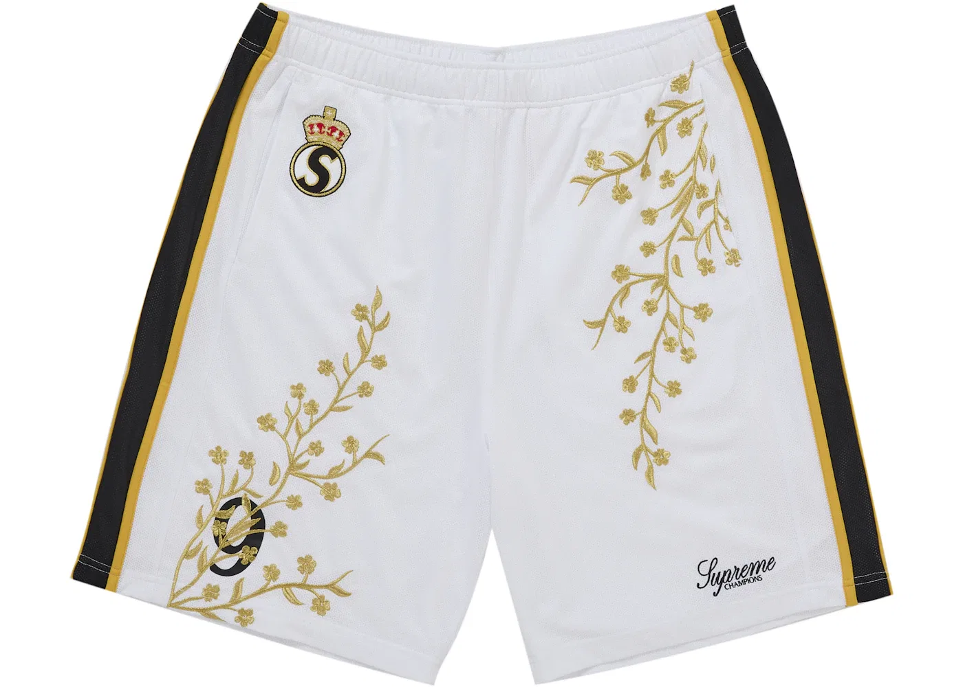 Мужские шорты с принтом Supreme Floral Soccer Short Supreme, White
