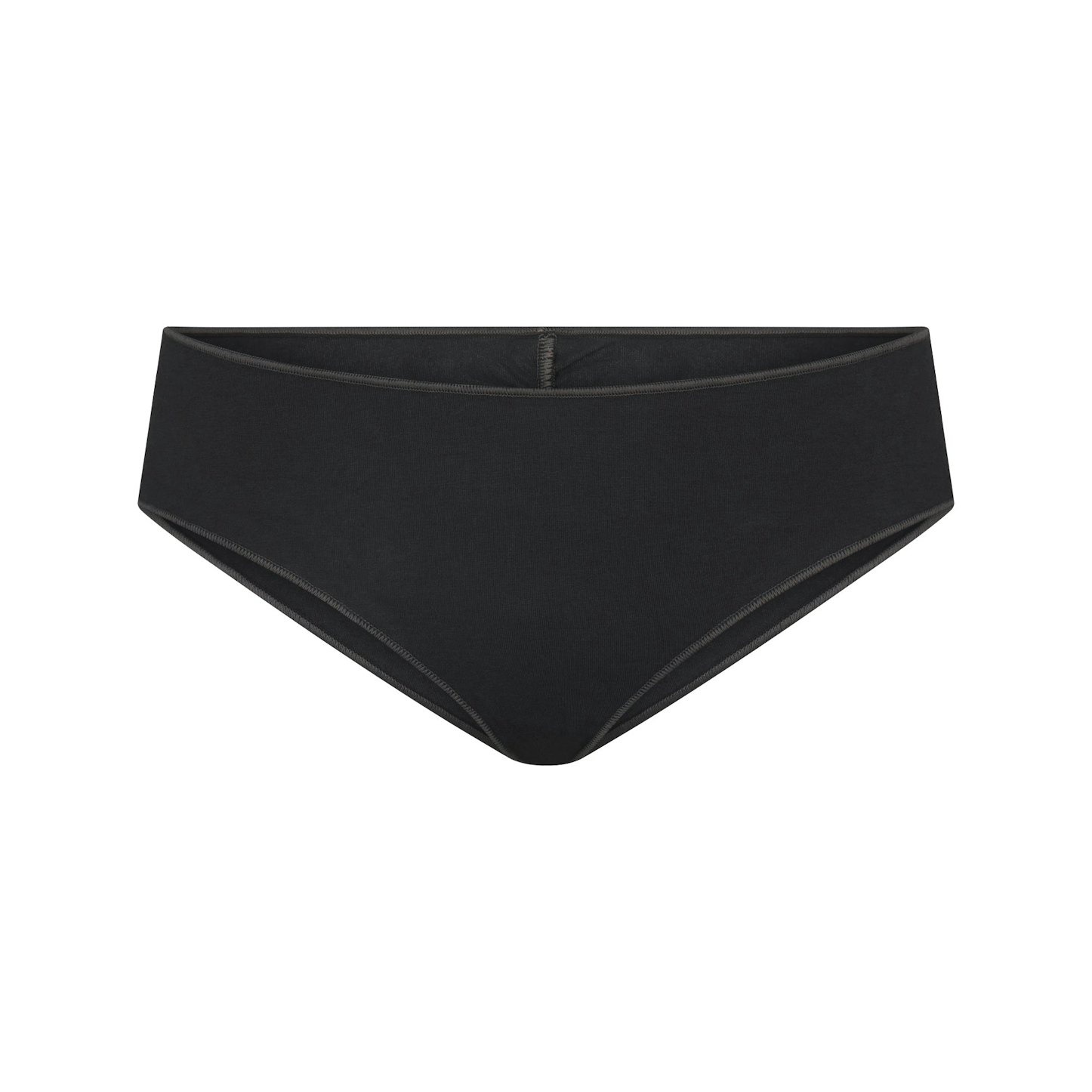 

Трусы-хипстеры Skims Lightweight Cotton Ruched Back, черный