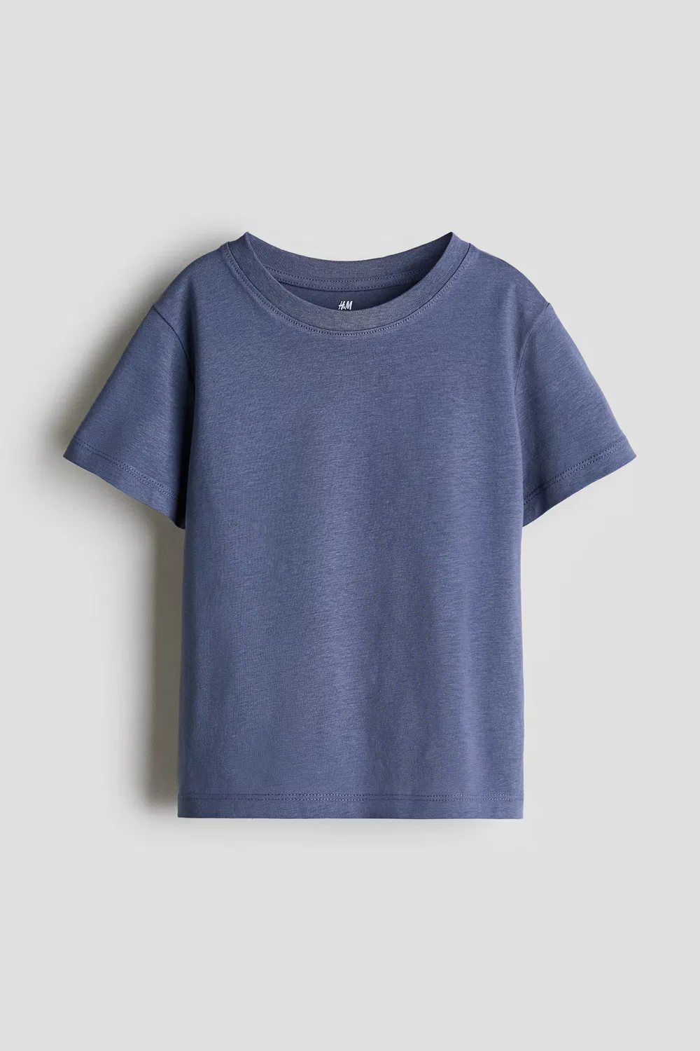 Хлопковая футболка H&M, Mattblau