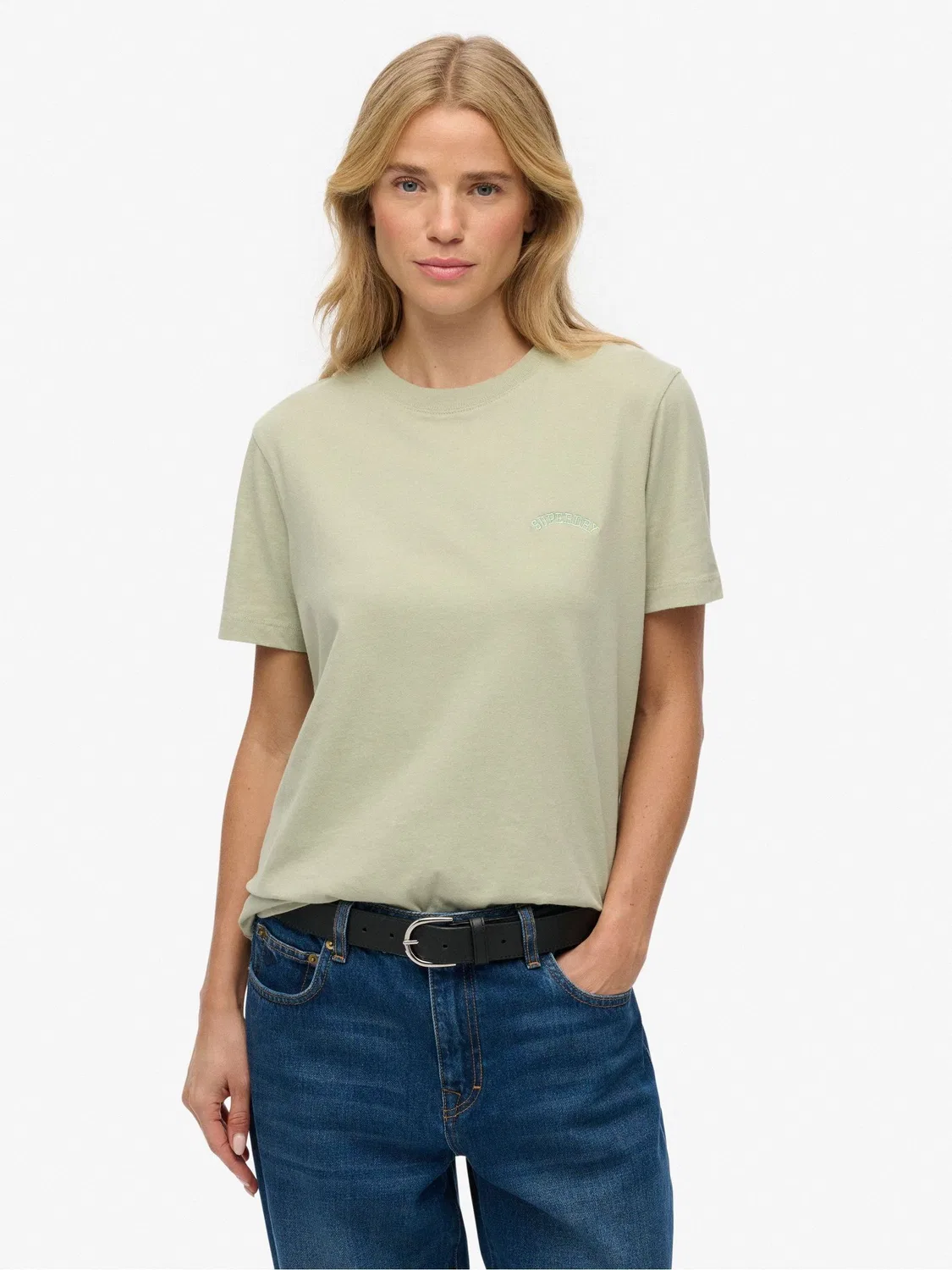 Футболка с вышивкой Superdry, Green