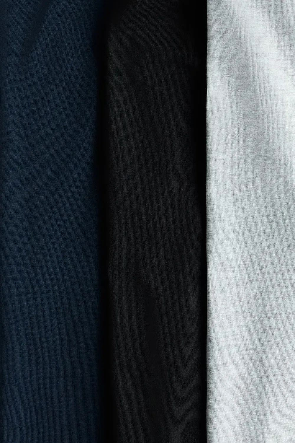 Комплект из 3 хлопковых спортивных штанов H&M, Marineblau/Hellgraumeliert — фото 2