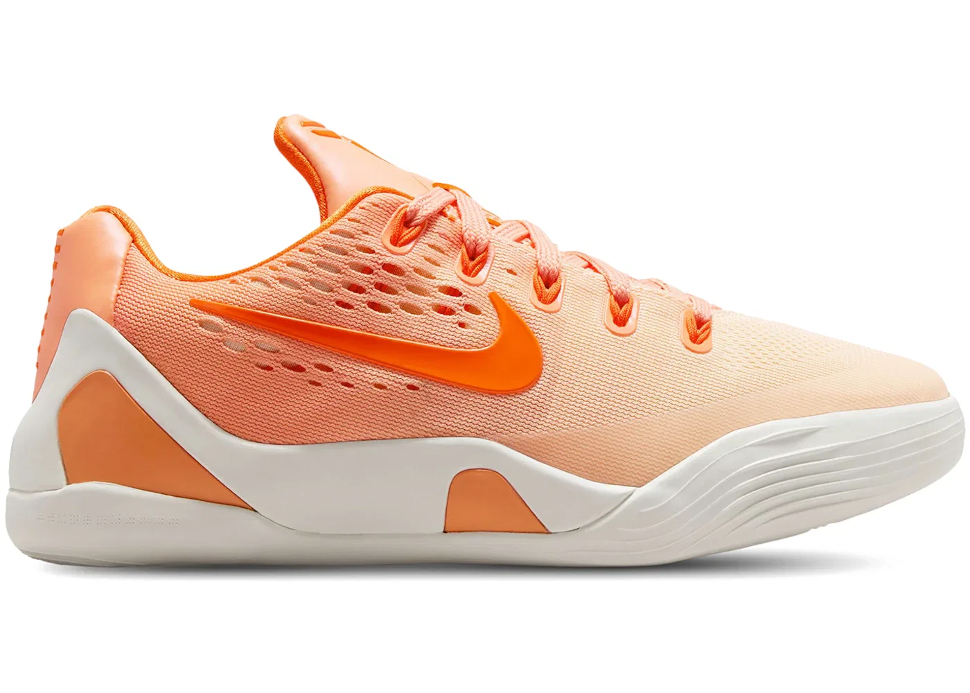 Детские кроссовки для баскетбола низкие Nike Kobe 9 Low EM, Orange Frost/Ice Peach/Brilliant Orange/Summit White