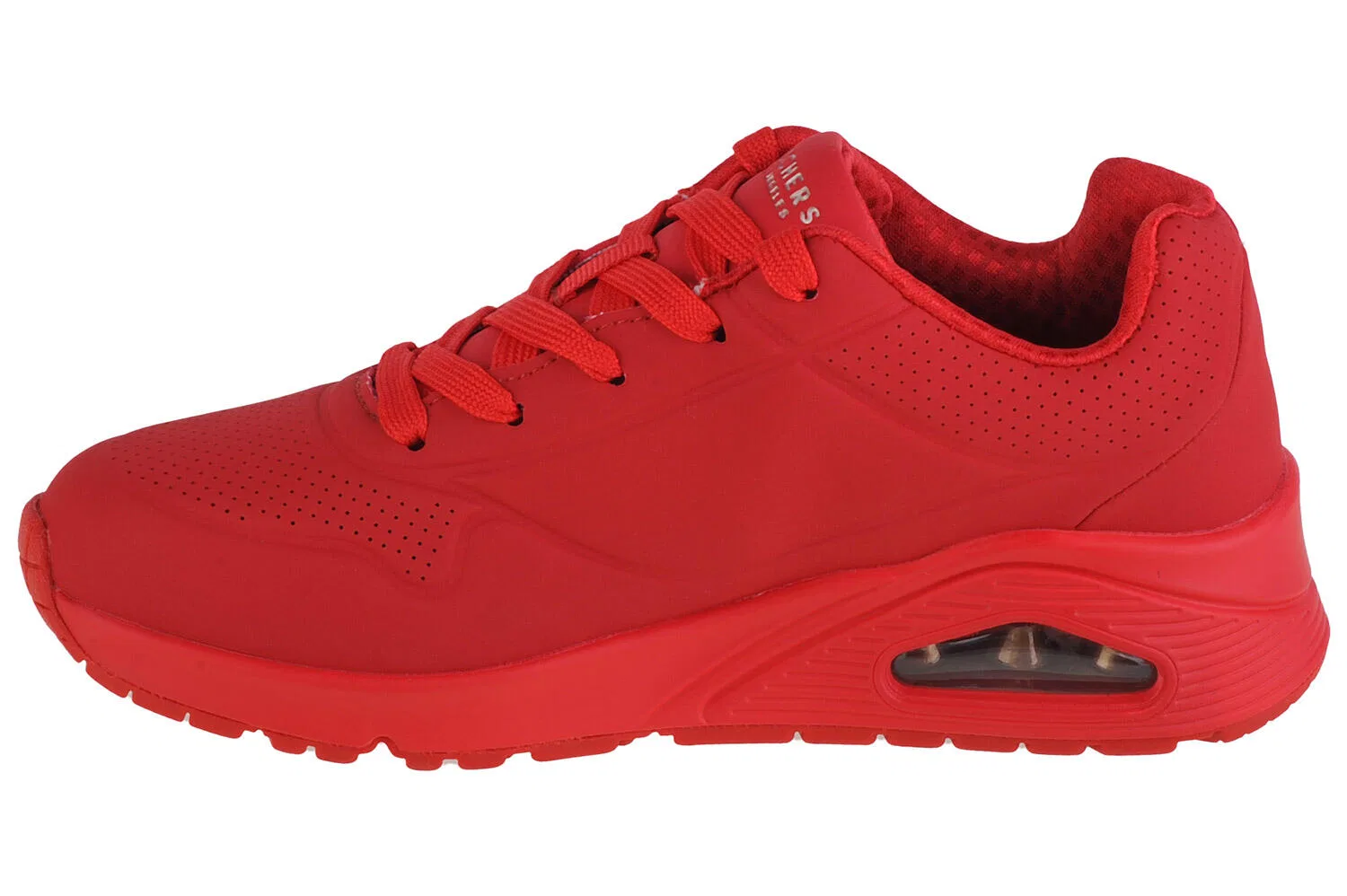 Детские кроссовки для девочек с технологией Air-Cooled Memory Foam Uno Stand On Air Skechers, Rot — фото 2