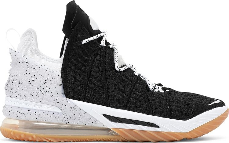 

Кроссовки Nike LeBron 18 'Black White Gum', черный
