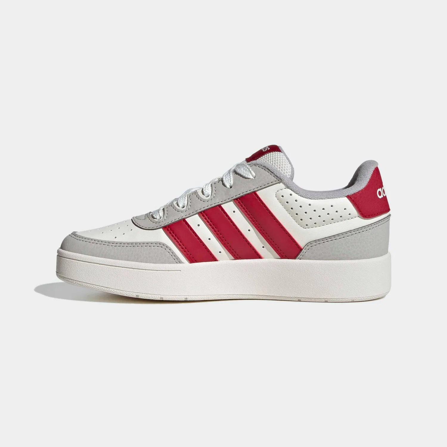 Детские кроссовки с низким силуэтом Adidas Sportswear, White/Red/Grey — фото 3