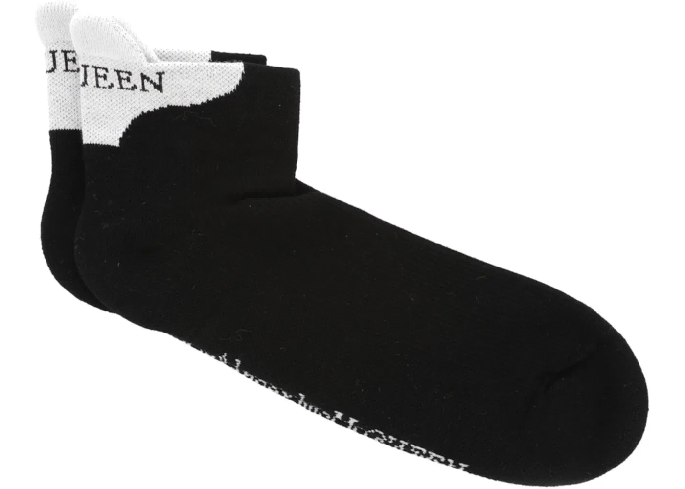 Мужские носки Alexander McQueen Signature Knit Socks, Black Ivory