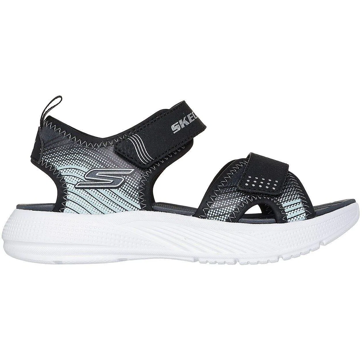 Детские сандалии с синтетическим верхом Microspec-splash Skechers, Schwarz — фото 3