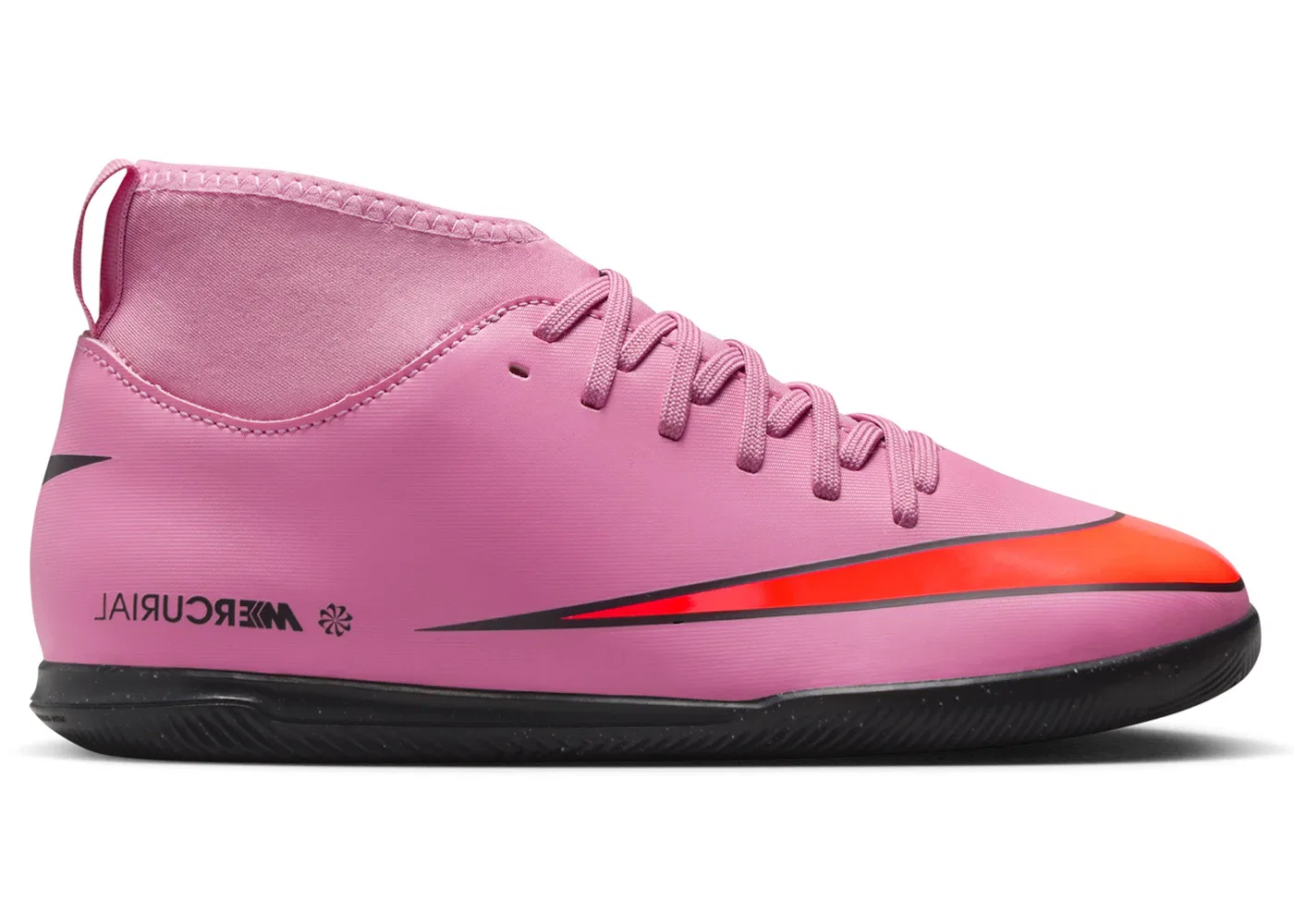 Детские кроссовки для индор-футбола Nike Mercurial Superfly 10 Club IC, Magic Flamingo/Total Crimson/Black