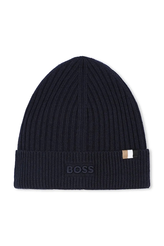 

Детская шапка из смесовой шерсти Boss, темно-синий