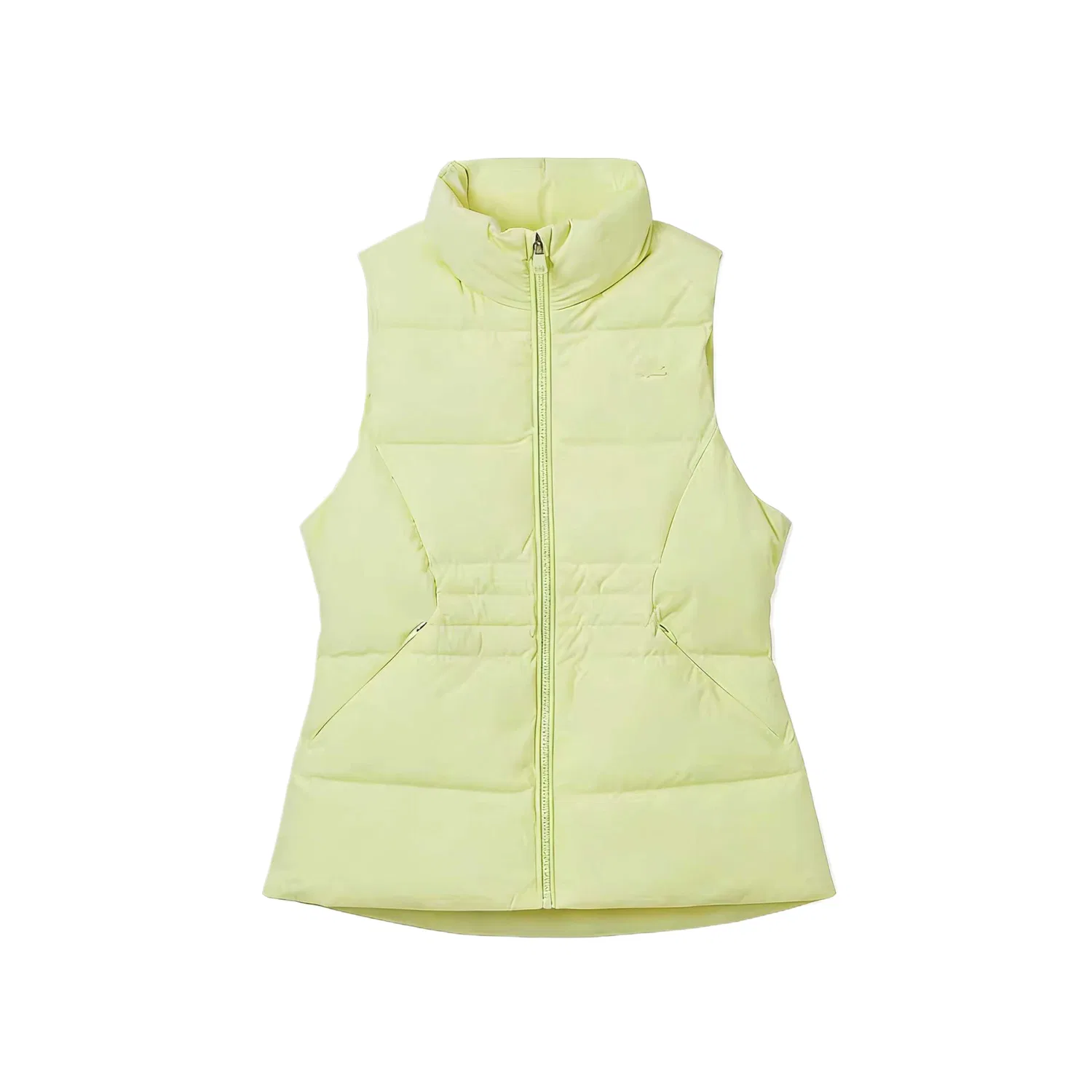 Пуховик-жилет женский LACOSTE с воротником-стойкой, Light Yellow